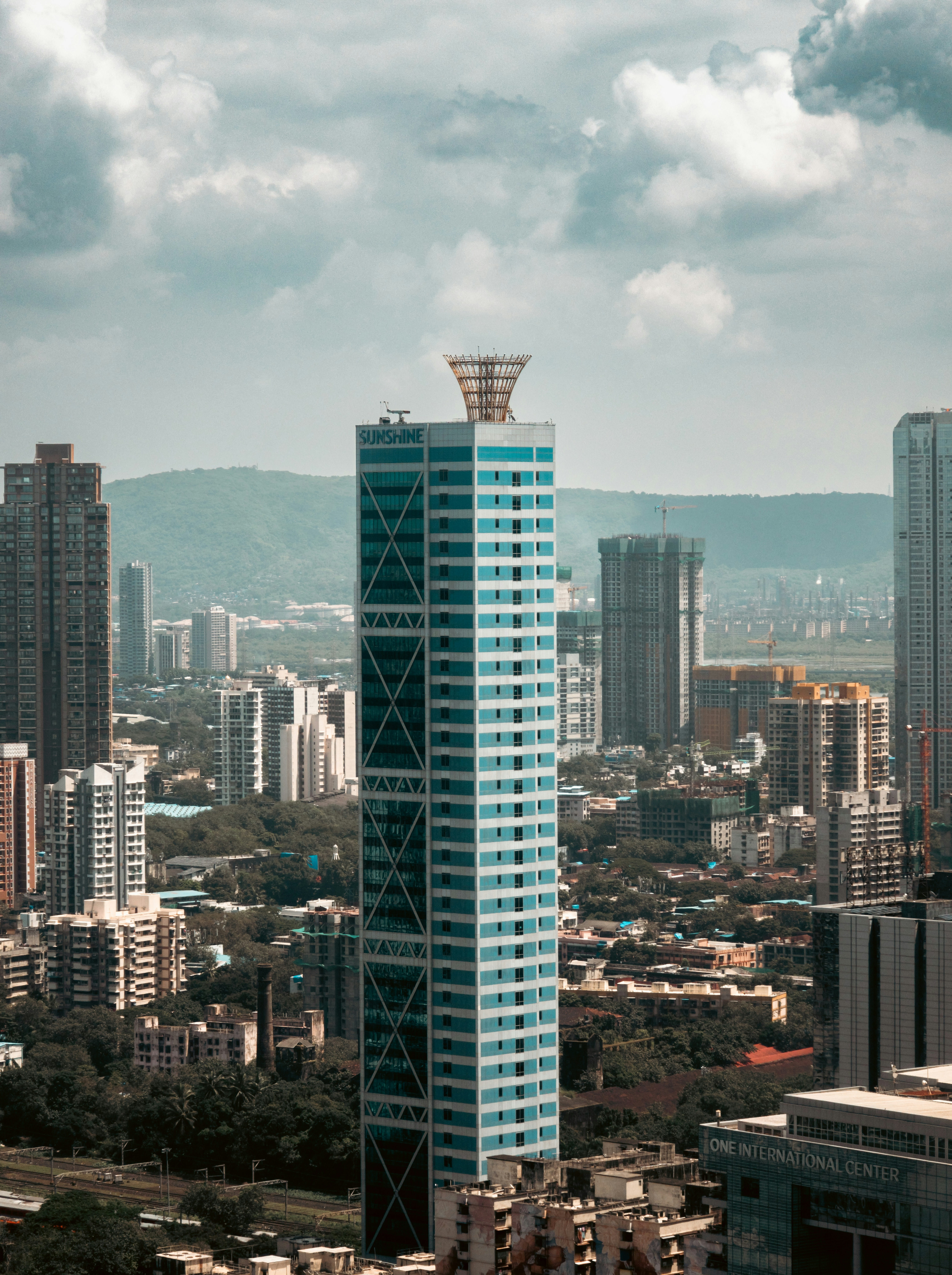 Mixed-use and office streetscape